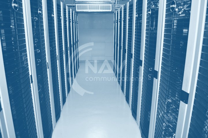Rack-Gang im NAV-Rechenzentrum
